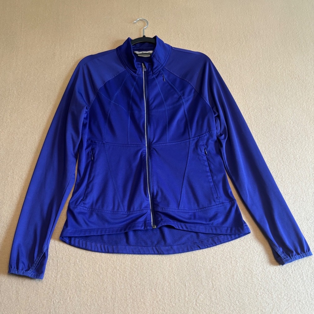Athleta Womens Purple Full Zip Fleece Lined Athletic Jacket Size L 964356